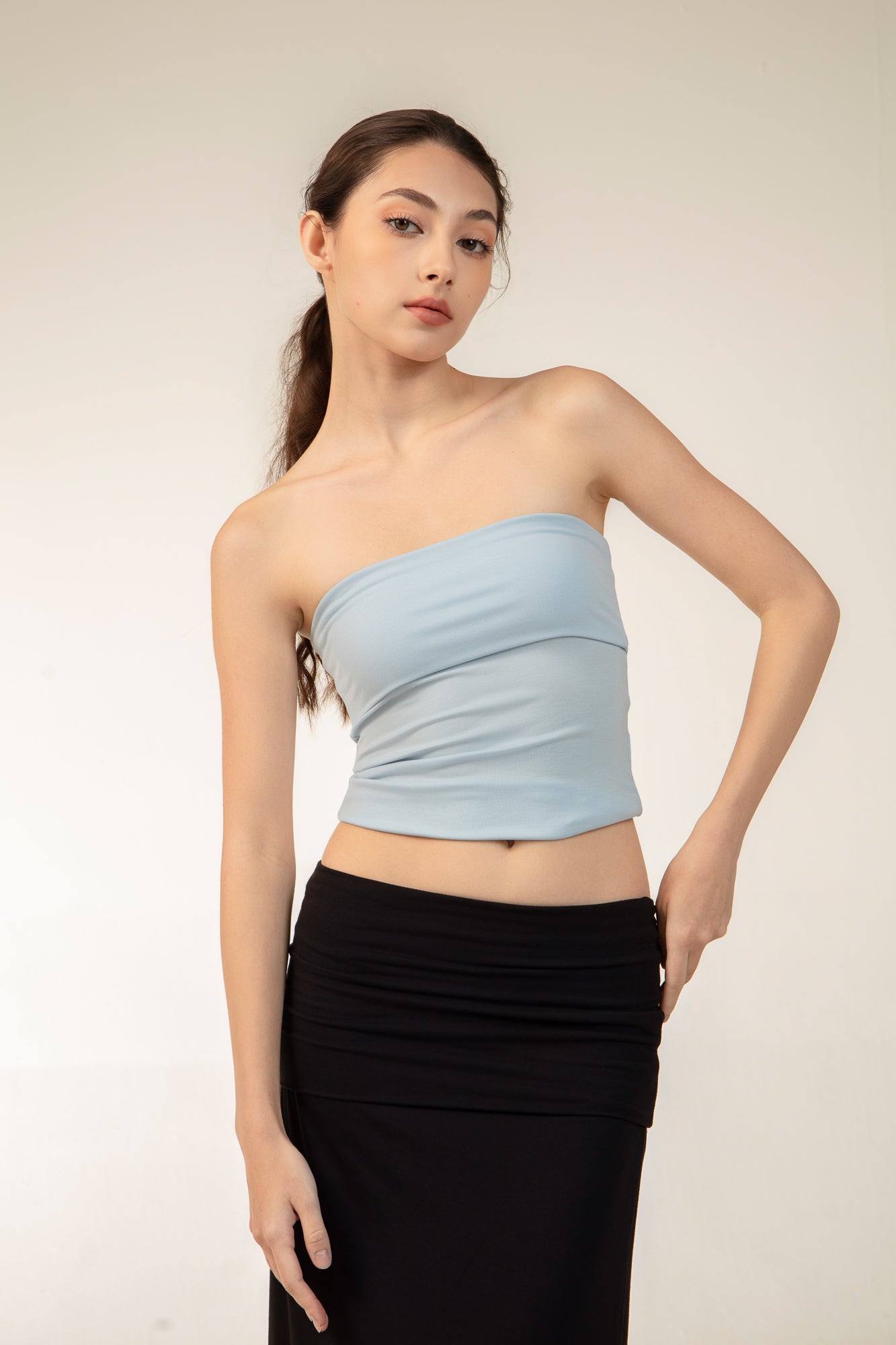 AVERY Top In Baby Blue